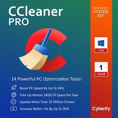 CCleaner Professional 2025 – ключ Windows на 1 год - irongamers.ru