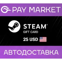 25$ Подарочная карта USD Steam Wallet gift Card (US)