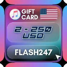 Подарочная карта Apple (США) | 2 – 250  долларов США