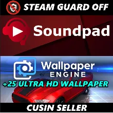 Общий аккаунт Wallpaper Engine +ТОП 25 ОБОЕВ + Soundpad