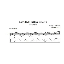 Can't Help Falling in Love-Элвис Пресли-ноты для гитары