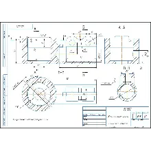 06.005 Rod End - Drawing and 3D Model of the Part