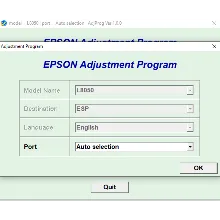 Epson L8050 L8058 Adjustment Program