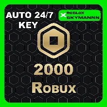 2000 ROBUX КАРТА ПОПОЛНЕНИЯ ROBLOX GLOBAL АВТО 24/7