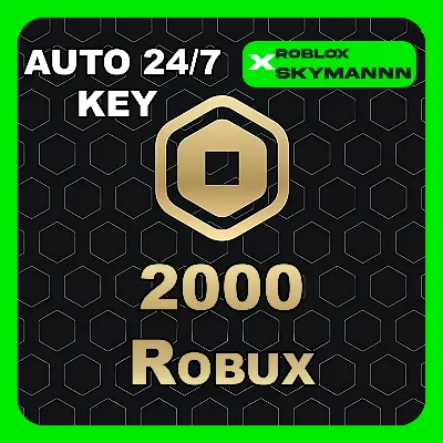 2000 ROBUX КАРТА ПОПОЛНЕНИЯ ROBLOX GLOBAL АВТО 24/7 - irongamers.ru