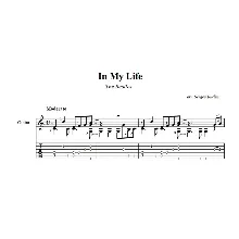 In my life -The Beatles (in C) ноты для гитары