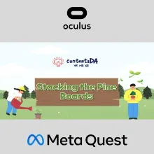 Stacking the pine boards Oculus Quest