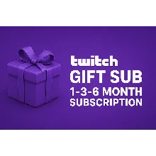Подарочная подписка на Twitch | План на 1, 3 или 6 меся