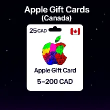 Apple Gift Cards (Canada) 5–200 CAD | Top-Up Codes