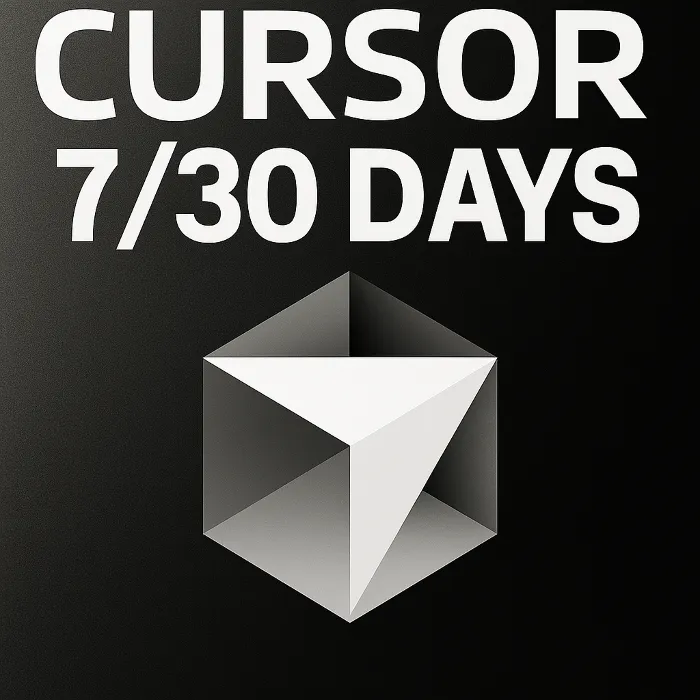 Cursor AI Pro · Pro Plus 7 · 30 дней приватный аккаунт