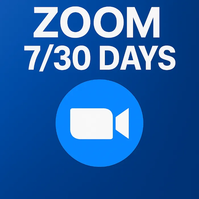 Аккаунт Zoom Workspace 100 на 7 · 14 · 30 · 365 дней