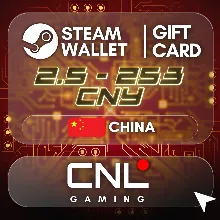 Steam Wallet China 2.5 - 340 CNY | Подарочные карты