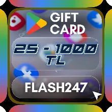 Карта Google Play 25-1000 турецких лир Турция/Турция с