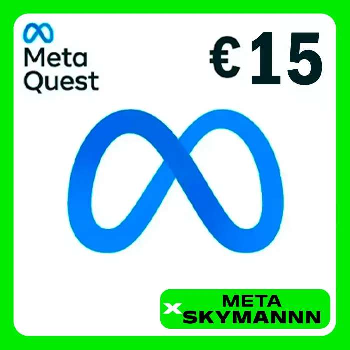 META QUEST 15€ EUR ЕВРОПА КАРТА ПОПОЛНЕНИЯ АВТО 24 · 7