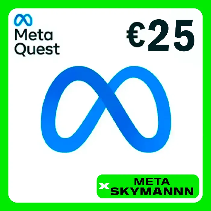 META QUEST 25€ EUR ЕВРОПА КАРТА ПОПОЛНЕНИЯ АВТО 24 · 7