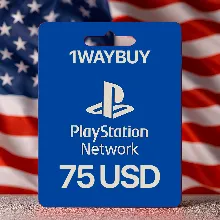 USA PlayStation 75 USD PSN Gift code card $ ПСН ваучер