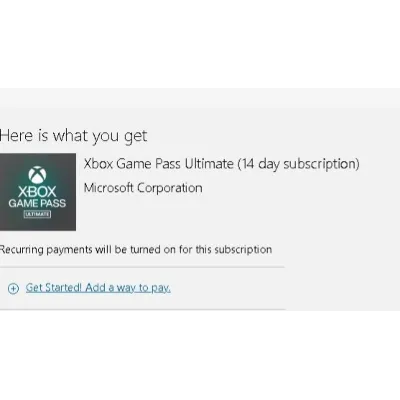XBOX GAME PASS ULTIMATE 14 DAYS Global - irongamers.ru