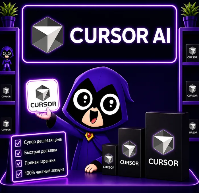 CURSOR AI · ЛИЧНЫЙ АККАУНТ · Подписка Pro · Pro+ · Ultra – 1 месяц