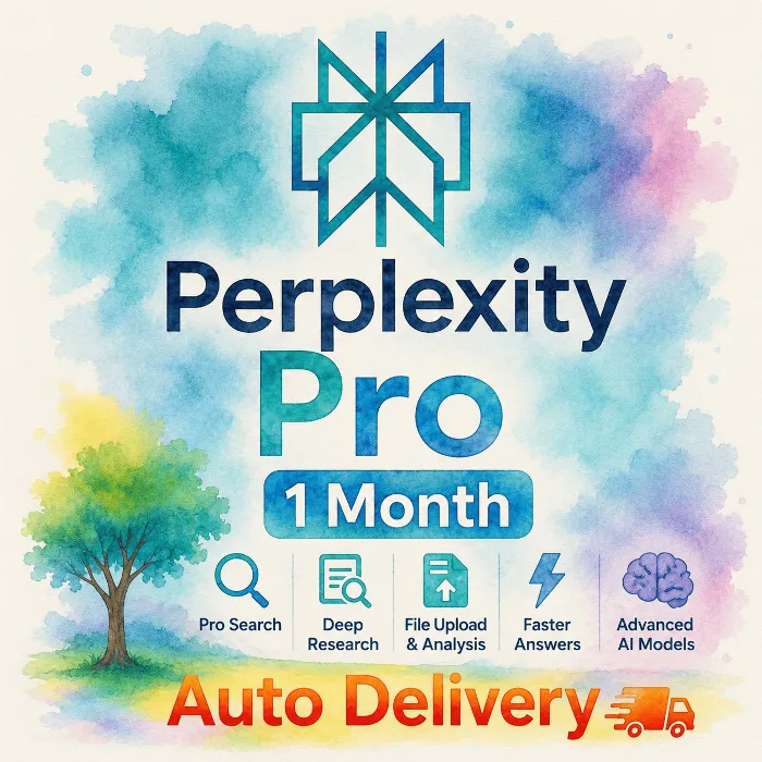 PERPLEXITY AI PRO 1 МЕСЯЦ · НА ВАШ АККАУНТ · АВТОМАТИЧЕСКАЯ ДОСТАВКА
