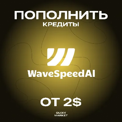 WAVESPEED AI ПОПОЛНИТЬ БАЛАНС/КРЕДИТЫ ОТ 5$ - irongamers.ru