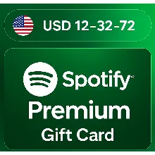 Карта Spotify Premium 13-39-78-156 USD США