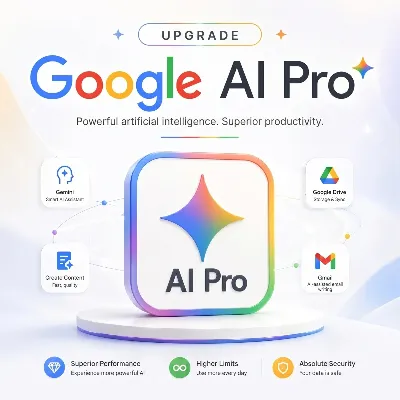 Google AI Pro 6 месяцев | 5ТБ Drive | 1000 кредитов Veo | Апгрейд/Аккаунт - irongamers.ru