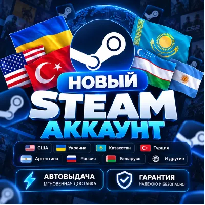 НОВЫЙ АККАУНТ STEAM Украина/Казахстан/США - irongamers.ru