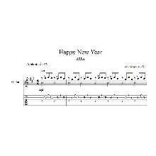 Happy New Year (ABBA) ноты для гитары