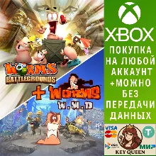 Worms Battlegrounds + Worms W.M.D Xbox One|X|S