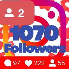 1070 followers on Instagram Guarantee