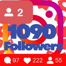 1090 followers on Instagram Guarantee
