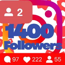 1400 followers on Instagram Guarantee