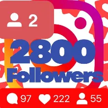 2800 followers on Instagram Guarantee