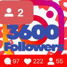 3600 followers on Instagram Guarantee