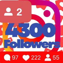 4300 followers on Instagram Guarantee