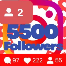 5500 followers on Instagram Guarantee