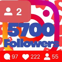 5700 followers on Instagram Guarantee