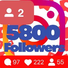 5800 followers on Instagram Guarantee