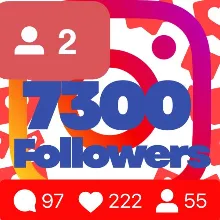 7300 followers on Instagram Guarantee
