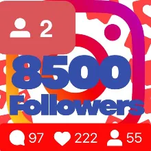 8500 followers on Instagram Guarantee
