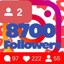 8700 followers on Instagram Guarantee