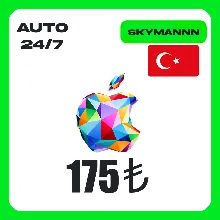Apple iTunes 175 TL ТУРЦИЯ ПОДАРОЧНАЯ КАРТА AUTO 24/7