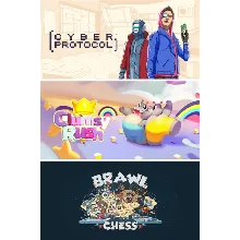 Cyber Protocol + Clumsy Rush + Brawl Chess Xbox