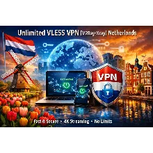 VLESS VPN БЕЗЛИМИТ [Работает в России] Нидерланды