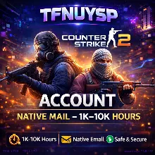 Аккаунт CS2 с родной почтой — 1k–10k часов