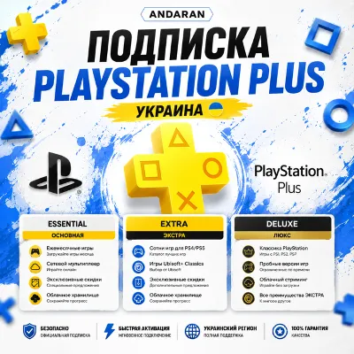 Подписка PlayStation PLUS [УКРАИНА] (Основная/Экстра/Люкс) - irongamers.ru