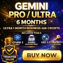 Google AI ULTRA/PRO + VEO 3 | 45k AI Credits |Nano Banana Pro