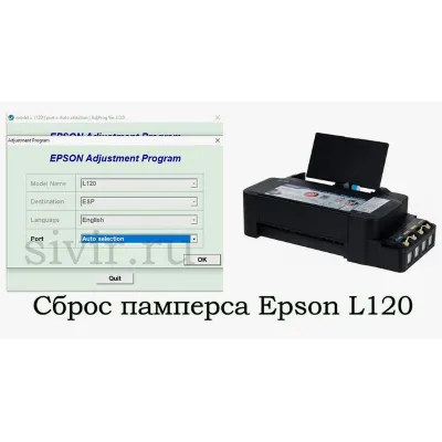 Сброс памперса  Epson : L120 - irongamers.ru