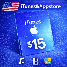 iTunes & App Store Подарочная карта — 15 USD (USA)