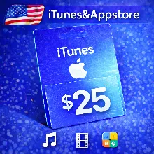 iTunes & App Store Подарочная карта — 25 USD (USA)